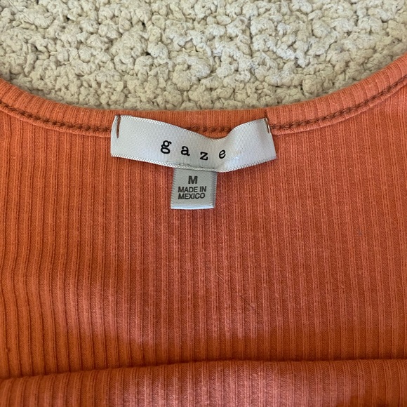 🌸 Gaze 🌸 burnt orange bodysuit - Picture 3 of 7